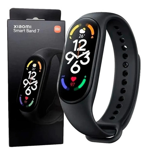 RELOJ SMARTWATCH XIAOMI MI BAND 7 | BLACK | PANTALLA TACTIL 1.62 