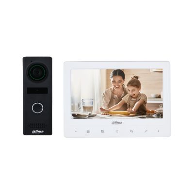 KIT PORTERO DAHUA DHI-KTA02M | MONITOR 7 TFT 1024X600 | CAMARA 1.3MP CMOS | DWDR | IR AUTOMATICO | AUDIO BIDIRECCIONAL | BOTON MECANICO | IP66 | IK07 | 2 ESTACIONES PUERTA + 3 MONITORES | MONTAJE SUPERFICIAL | 12VDC