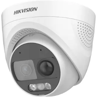  HIKVISION DS-2CE72DF3T-PIRXOS | 2MPX | LUCES DISUASIVAS AZUL Y ROJA | DOMO | 2.8MM | COLORVU | METAL Y PLASTICO