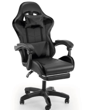 SILLA GAMER CIRCLE LINE CL-GC001 NEGRO	CON APOYA PIES