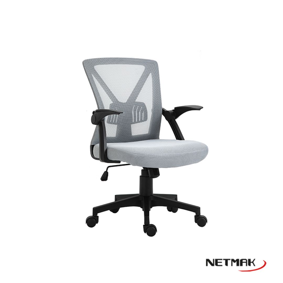 SILLA OFICINA NETMAK ERGONOMICA NM-ALLEGRA GRIS	